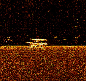 Side Scan Sonar image of the RESCUE
